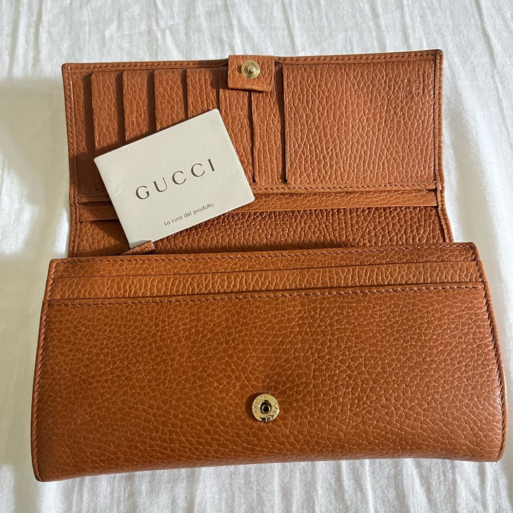 Gucci Brown Leather Women's Wallet